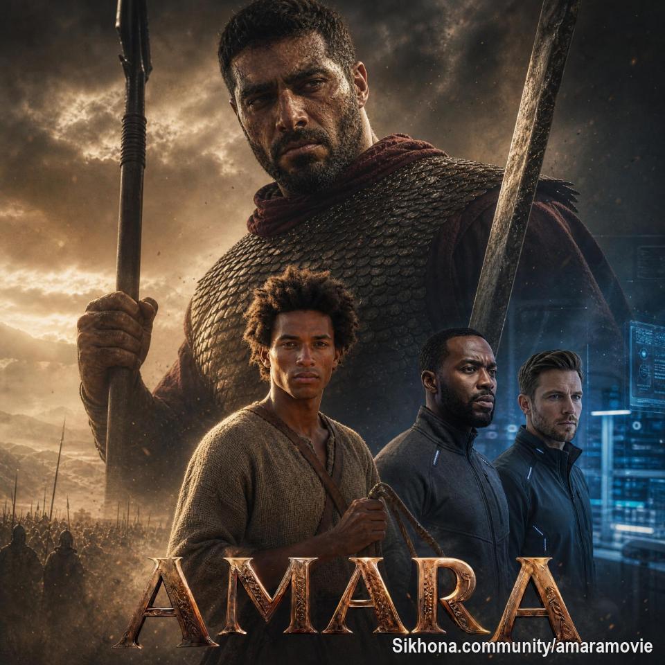 Audio synopsis for A.M.A.R.A. Forbidden Revelation: The Story of David and Goliath. A.M.A.R.A. stands for “Autonomous Machine for Adaptive Reasoning and Analysis”.